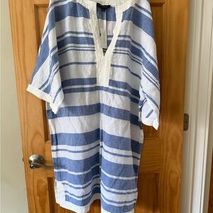 Banana Republic Blue and White linen dresses